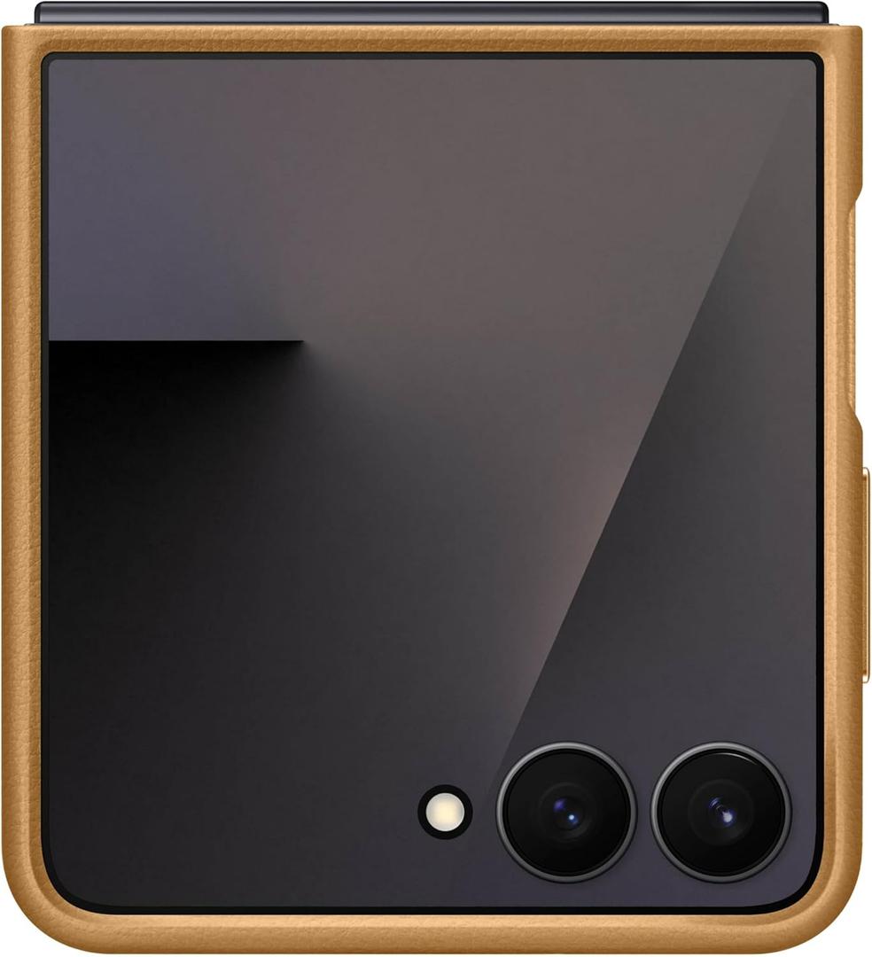 Samsung Galaxy Z Flip7 Kindsuit Phone Case, Textured Feel, Protective Cover, Soft Inner Lining, US Version, Camel