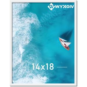 White 14x18 Picture Frame Lightweight yet Durable Frame Wall Hanging