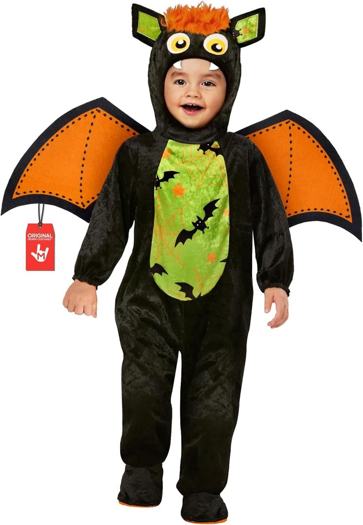 Morph Baby Bat Costume, Toddler Bat Costume, Baby Halloween Costumes, Halloween Costumes For kids (3-4 years)