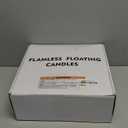 5plots 48 Pack 200 Hour Flameless Floating Candles, 3 Inches White Waterproof Led Tealights for Wedding Vases Centerpieces Party Proposal Pool Decor Decoration