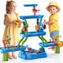 Kids Water Table for Toddlers Kids Ages 3-5 4-8, 5-Tier Water Table with Rich Activity Set, Summer Outdoor Beach Outside Backgard Sensory Toys for Kids Toddlers Boys Girls
