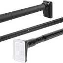 TITIROBA Tension Rod, Strong, Extendable, 5.9 - 8.9 ft (1.5 - 2.2 m
Monoho Rod, Drying Rod, Suitable for Indoors, Windows, and Closets, No Drilling Required, Non-Slip Design, Easy Installation