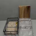 Coffee Mug Rack with 12 Hooks, 2-Tier Coffee Cup Holder with Shelf and Storage Basket, Kitchen Mug Organizer for Bar Kitchen Dco