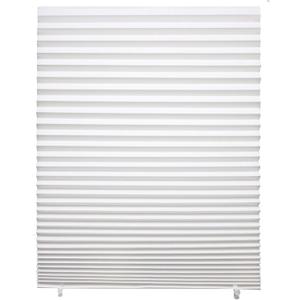 Changshade 6-Pack Pleated Paper Temporary Shades Cordless Light Filtering Cut to Size Temporary Paper Blinds for Indoor Windows of Office, Bedroom, Bathroom, Living Room, 36" W x 72" H, White, 36" x 72"-6PC