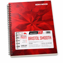KohINoor 9" x 12" Bristol Smooth Bright White Paper Pad with In and Out Pages, 270 GSM, Side WireBound, 20 Sheets per Pad (26170411013)