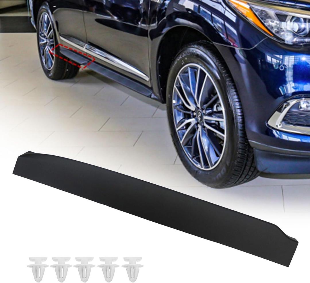 FZJDSD 1PC Rear Right Door Lower Molding Trim 82876-9NB0A 828769NB0A Compatible with Infiniti JX35 2013, QX60 2014-2020, Moulding-Rear Door,RH Passenger Side