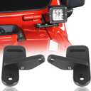 Hooke Road Cowl Light Mount Pillar Cube Light Mounting Brackets for Jeep JL Wrangler & Gladiator JT 2018 2019 2020 2021 2022 2023 2024 2025- Pair