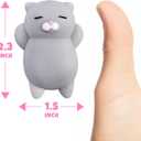 Nutty Toys Squishy Cat Set - 2" Soft Silicone Kawaii Kitties, Top Stress Relief Toy 2026, Unique Kids & Adults Egg Filler Gift Idea, Best Teenage Girl, Teen Boy & Tween Easter Basket Stuffers Present