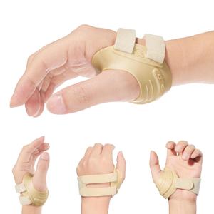 AKSO MEDICOS CMC Thumb Brace - Comfortable Thumb Splint for CMC Joint Pain, Osteoarthritis, Tendonitis, Arthritis, CMC Joint Thumb Arthritis Brace for Women & Men (Right Hand, Small, Beige)