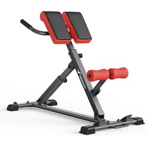 MERACH Roman Chair Back Extension, Adjustable Weight Bench, Home Gym Sit Up Bench for Glutes & Ab Workouts, Back Extension Machine, Hyperextension Roman Chair for Lower Back Pain Relief, Pro
