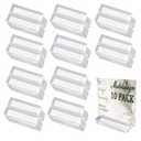 Mutualsign Acrylic Name Card Holder 10 PCS Acrylic Place Card Holder, Clear Acrylic Sign Holder Table Number Holder with Blocks for Sign /Name /Menu /Numbers