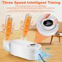 Boxing Glove Dryer with Intelligent Timer, Constant Temperature Punching Gloves Dryer for Kids and Adults Effectively Eliminates Odors