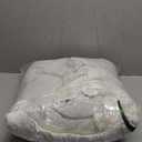 BPC Lightweight Organic Feather Down Comforter Queen Size, Hotel-Luxury Fluffy Duvet Insert with Cotton Cover and Puffy Feather Down Filling, for Summer/Hot Sleepers, Ivory White, 90x90 Inches