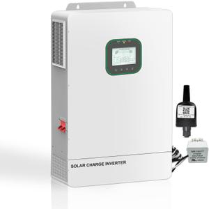 POWLAND 6500W Solar Hybrid Inverter with WiFi,Charger 48V DC to 120V AC Power Inverter,Built in 120A MPPT Charge Controller,Work with 48V Lead Acid/LiFePO4,Support Parallel up to 6 inverters
