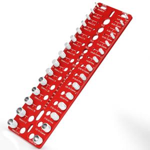Thread Checker - 49 Nut & Bolt Thread Checker, Bolt Size and Thread Gauge 15 Standard and 15 Metric Sizes & 19 Drill Bit Gauge, Bolts and Nut Identifier Gauge for Easy Verifying Sizing