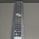 Repa Market 17" x 3" Inch Air Exhaust Grille for Round Ducts - 2 Adjustable Louvre Blades - Galvanized Air Supply Vent Cover - Side Fit Round Surface Canal Ducting from 6.30" to 15.74" Inches