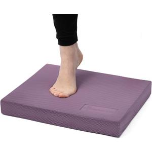 StrongTek Professional Foam Exercise Balance Pad - 15.8" x 13" x 2", High-Density TPE Foam Knee Pad, Non-Slip & Water-Resistant, for Balance Training, Physical Therapy, Yoga, and More (Purple)