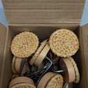 Colingmill 12 Pcs Boho Knots Shower Curtain Hooks Home Decorative Shower Rings Woven Wicker Ratten Decorative for Bathroom Farmhouse Curtain Hangers Accessories(Wood Color)