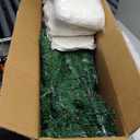 6 ft Artificial Christmas Tree with Snow Set Large Snow Flocked Christmas Green Tree with 35.3 Ounces Fluffy Cotton for Xmas Holiday Winter Home Office Party Decoration