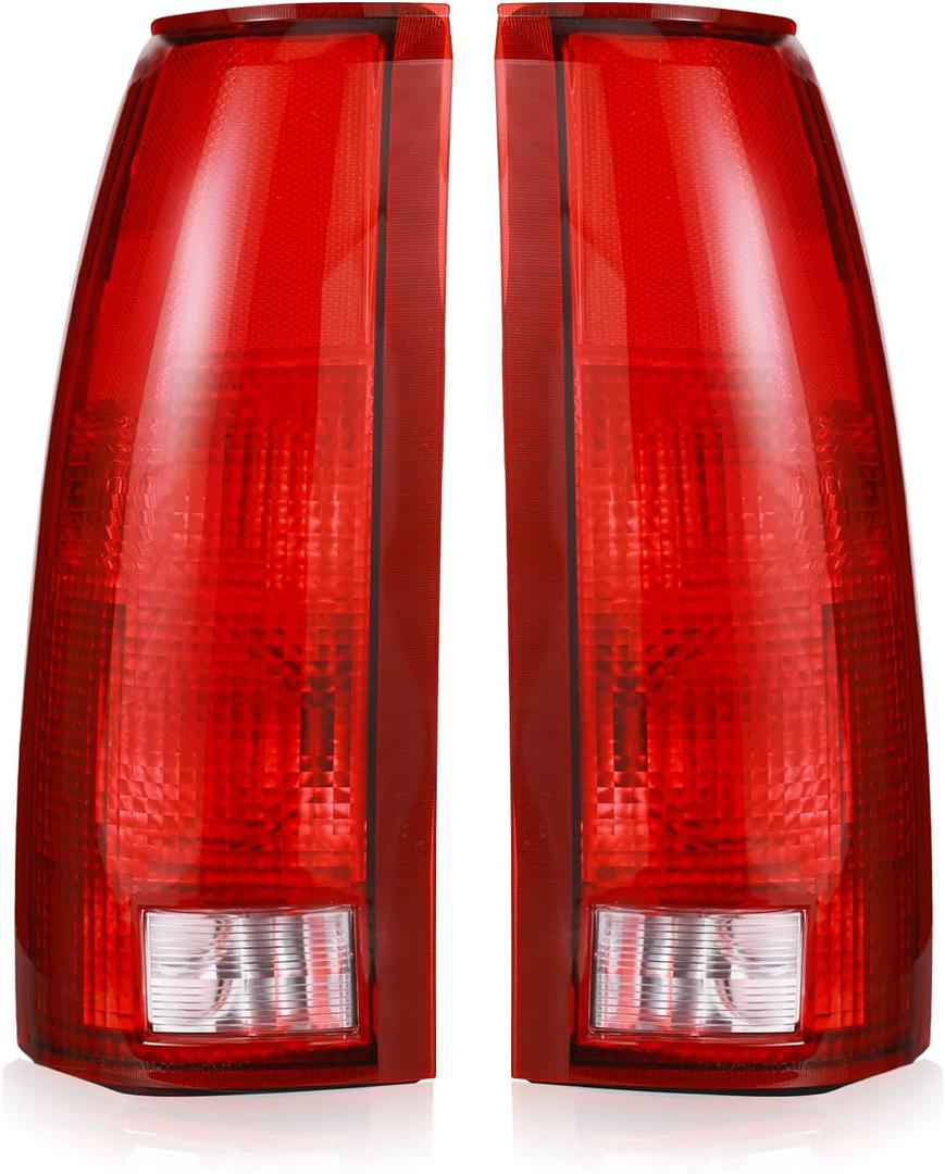 Boine Tail Light Compatible With 1988-1999 Chevy/GMC Silverado Sierra C/K 1500 2500 3500 Suburban Tahoe Blazer Yukon Cadillac Escalade Driver and Passenger Side Rear Light Brake Lamps Housing