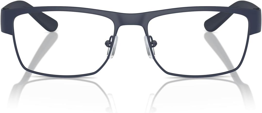 Armani Exchange mens Ax1065 Rectangular Prescription Eyewear Frames (Matte Blue/Demo Lens)