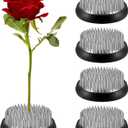 WILLBOND 8 Pcs Flower Frogs 2 Inch Arranger Flower Pin Mother's Day Craft Round Frog Fixed Tool Japanese Holder Arranger for Vase