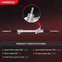 PHOBOOS Electric Power Steering Rack and Pinion Assembly Compatible with Toyota Corolla 2009-2013 L4 1.8L/2.4L, Only fit the vehicles built in Japan, Ref. 24-2700