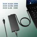330W GaN AC Laptop Charger Compatible with Razer Blade 16 17 18 RZ09-0483 RZ09-0484 RZ09-0510 RC30-0484 RC30-04840200 Gaming Power Supply Adapter