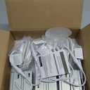 4 Inch 6 Pack Gimbal LED Recessed Lighting, 360°&90°Adjustable Eyeball Directional Wafer Light,Downlight, Dimmable, 12W 1100LM CRI95, White, 2700K 3000K 3500K 4000K 5000K 5CCT, ETL&FCC