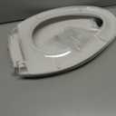 Elongated Toilet Seat Soft Close, Bottom Fixing/Top Fixing 2 Mount Way Easy Installation,4 Anti Slip Pad, Compatible Oval Shape, PP Material Easy Clean, White