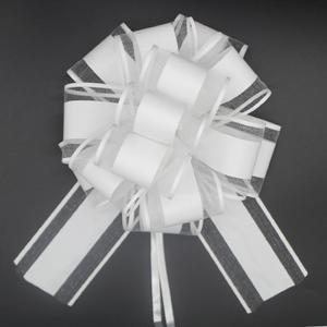 6 PCS White Bows for Gift Wrapping,White Gift Bow,6 inches,for Wrapping Gift Wedding Ribbon Bows or Flower Decorations,Party Gift Wrapping(White)