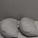 Momcozy Memory Foam Portable Pregnancy Pillow  W Shaped Maternity Great Support for Side Sleepers, Adjustable Travel Wedge Pillow for Back, Belly, and Hip Relief, Ideal for Pregnant Women, Grey