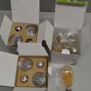 Hizashi Edison Bulbs 40 Watt LED Dimmable, E26 LED Bulb 2700K Warm White, ST58/ST19 Vintage Light Bulbs, UL Listed, 4W 450lm 95+CRI E26 Base, Clear Glass, Pack of 12