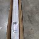 Paramondo Retractable Door Screen for Single Door, Free Stop Sliding Patio Doors - Durable White Aluminium Frames with Fiberglass Mesh - White, Size 34 5/8" Wide x 81 3/8" High