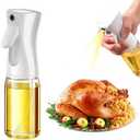Oil Sprayer for Cooking, Olive Oil Sprayer for Air Fryer, 200ml Oil Mister Spray Bottle Glass for Salad, BBQ, Grilling, Baking, Roasting, Frying