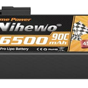 4S Lipo Battery 14.8V Lipo Battery 6500mAh 90C Hard Case with TX Plug + EC5 Adapter Compatible with 1/5 1/6 1/7 1/8 RC Car Truck Vehicles Truggy Buggy Boat Airplane Models