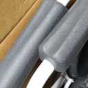 Medline Dark Gray 3-in-1 Folding Commode with Elongated Seat, Microban Treated - Portable, Adjustable, Durable - Ideal for Medical Patients