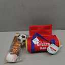 KMUYSL Baby Toys 0-12 Months, My First Sports Bag Plush Toy - 4 Sensory Balls Soft Toys with Crinkle, Rattles for 0-3-6-9-12 Month Newborn Infant, 1st Birthday for Babies Boys Girls Age 1