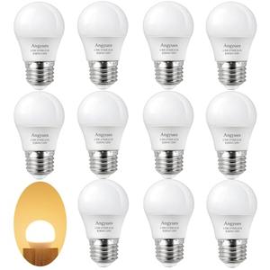 Angyues 15W Light Bulb Equivalent, A15 15 Watt Light Bulbs 2700K Soft White 120V E26 1.5W LED Bulb,Low Watt Light Bulbs Table Lamp Bulb for Bedroom 12 Pack
