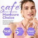 modelones Nail Polish Set, 6 Colors Charm Pink Blue Gold Purple Green Shimmer & Holographic Quick Dry Non Toxic Nail Polish Kit Salon Home DIY Manicure Kit Gift For Women Girl