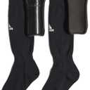 adidas Kids' Performance Sock Shin Guards (Small, Black/White)