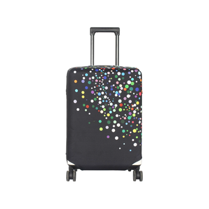Washable Luggage Cover Pack Of 3 - Fashion Suitcase Protector Fits (S 18-22), (M 22-26), (L 27-30) Inch Luggage (Color Dots, S , M , L)