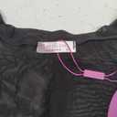 Avidlove Womens Mesh Bodysuit Long Sleeve Snap Crotch Bodysuit See Through Zipper Sheer Leotards Sexy Bodysuit Tops (Black) XL