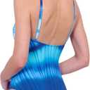 Gottex Women's Golden Hour High Neck One Piece Bathing Suit (Blue, Size 10)