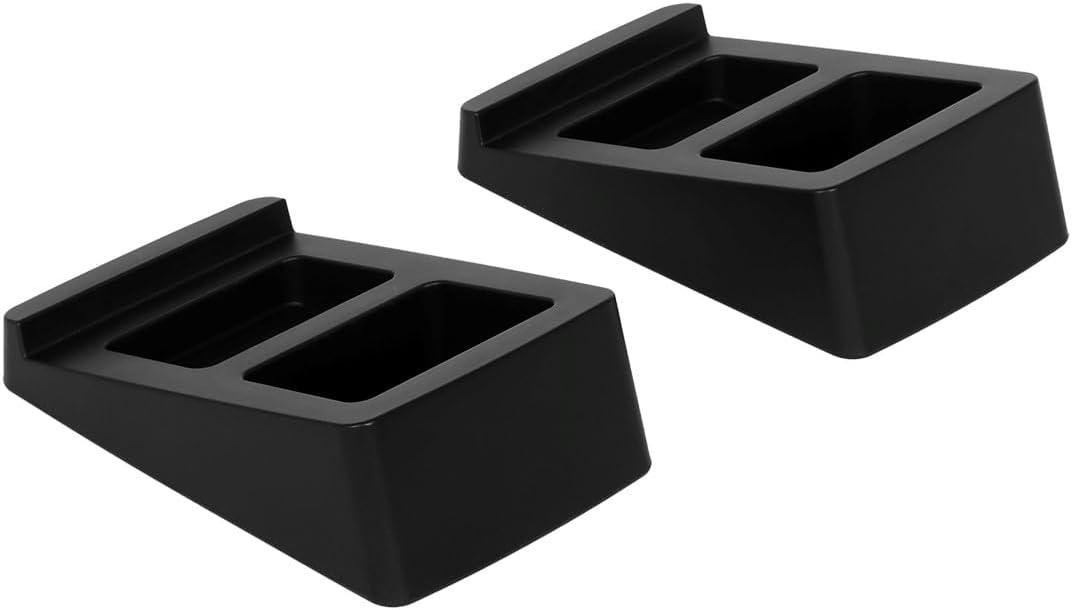 Monoprice Tilted Wedge Desktop Speaker Stands (Pair) for Small Sized Speakers, Anti-Vibration, 15 Degrees of Tilt, for Bookshelf Speakers and Studio Monitors