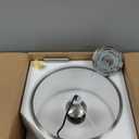 BUXVRCS Semi Flush Mount Ceiling Light Fixture, 3-Light Drum Lighting Fixtures, Hallway Light Fixture Ceiling Mount with Fabric Shade, Close to Ceiling Light for Bedroom Bathroom (Brushed Nickel)