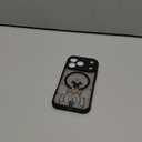 Case for iPhone 17 Pro [Compatible with MagSafe], Cute Design Magnetic Black Translucent Frosted Matte Soft TPU Bumper Hard PC Back Protective Case with Camera Protection - B-Mic