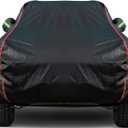 Breathable New Material, Waterproof Car Cover, Locks and Zipper Doors, Sunscreen Waterproof UV Prevention Snowproof Wind and Windproof,Suitable for Indoor Outdoor,for Pickup 230"-260",B9 (Black)