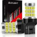 AUXLIGHT 7440 7441 7443 7444 T20 992 W21W LED Bulbs Xenon White, Ultra Bright 60-SMD LED Replacement for Back Up/Reverse Lights, Brake/Tail Lights, Turn Signal/Parking or Running Lights (Pack of 2)