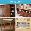 8PCS 3.23 x 3.23 L Shape Flat Metal Frame Bracket, 90 Degree Right Angle Corner Brace, Stainless Steel Mending Plate for Wood with 40PCS Screws